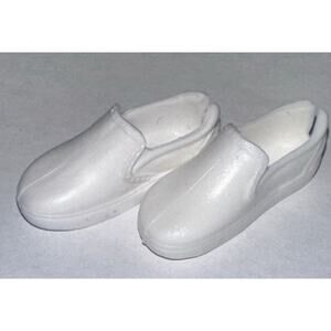 Mattel Barbie Doll Sneakers White Slip-On Fashion Doll Shoes